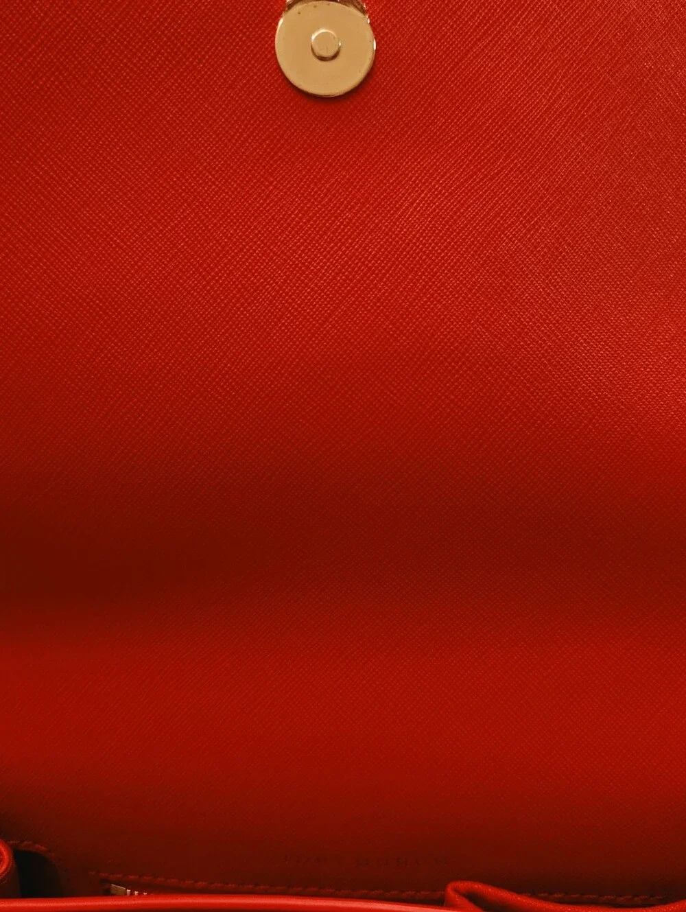 Tory Burch Red Saffiano Crossbody Bag